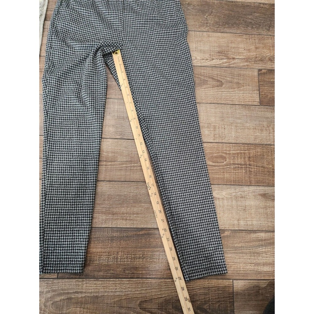 Ann Taylor Loft Marisa Skinny Pants Womens M Black White Geometric Casual Career - Picture 5 of 8